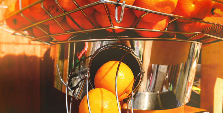 orange juice machine squeezer