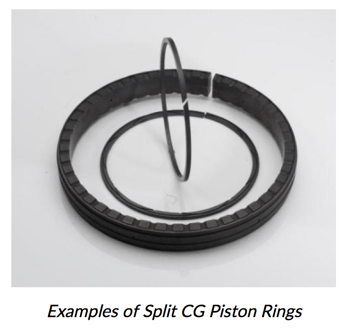 split piston rings